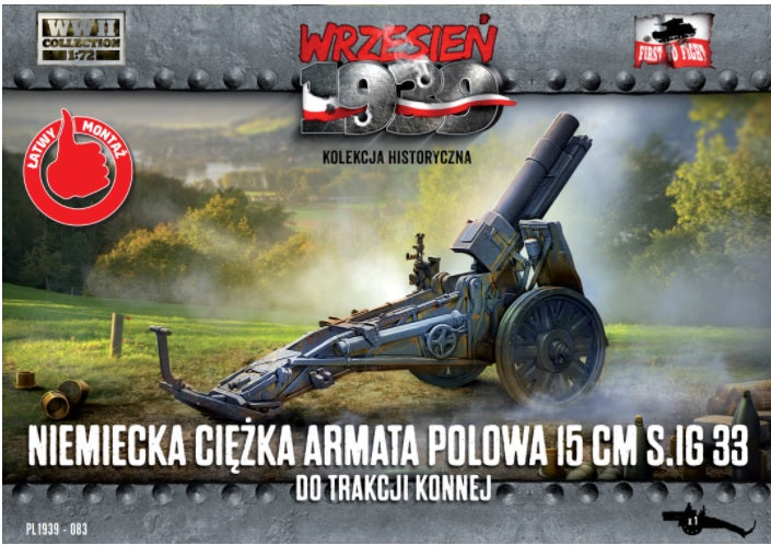 First To Fight - 083 - German heavy field gun 15 cm SIG 33 for horse traction - 1:72