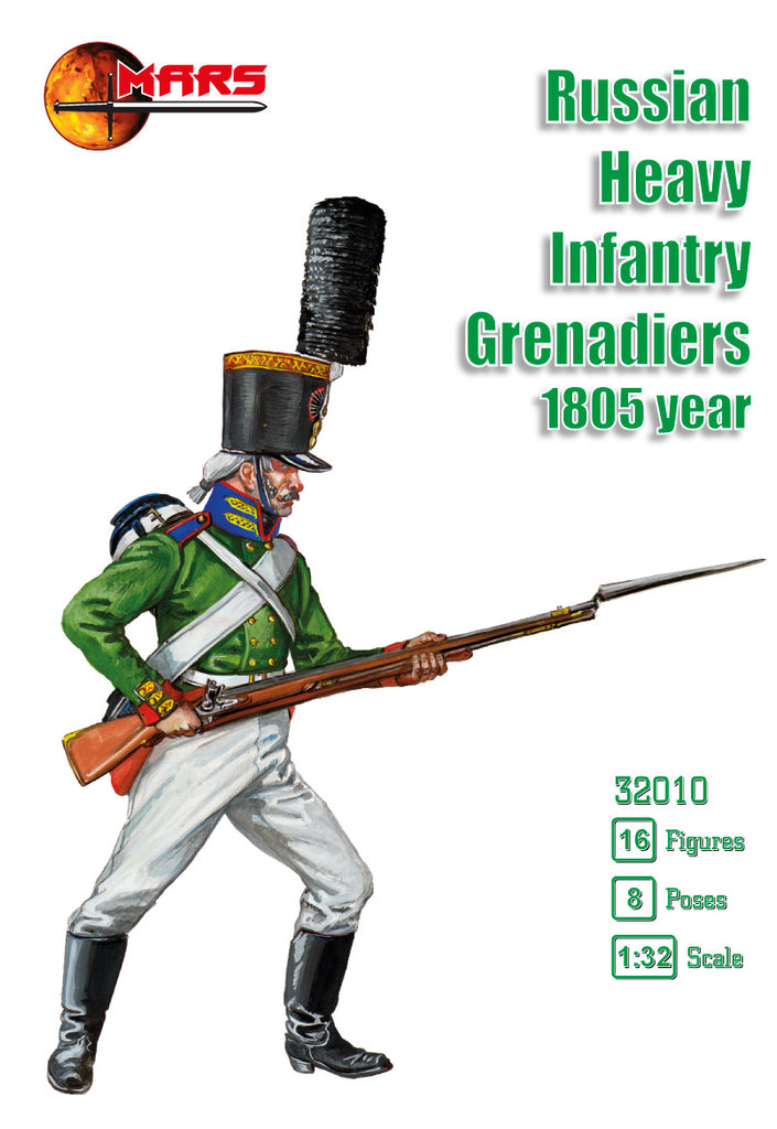 Mars - 32010 - Russian Heavy Infantry Grenadiers Waterloo - 1:32