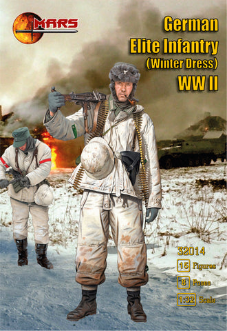 Mars - 32014 - German Elite Troops in winter troops WWII - 1:32
