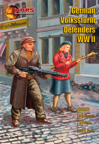 Mars - 32027 - German Volkssturm Defenders (WWII) - 1:32