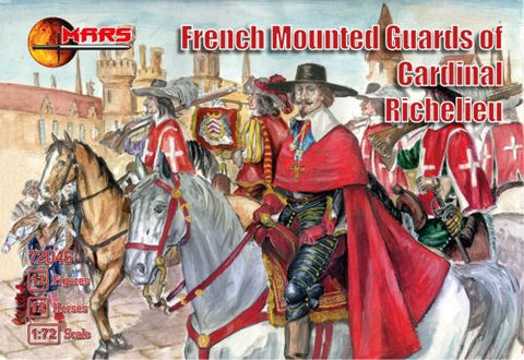 Mars - 72046 - French Mounted Guards of Card.Richelieu - 1:72