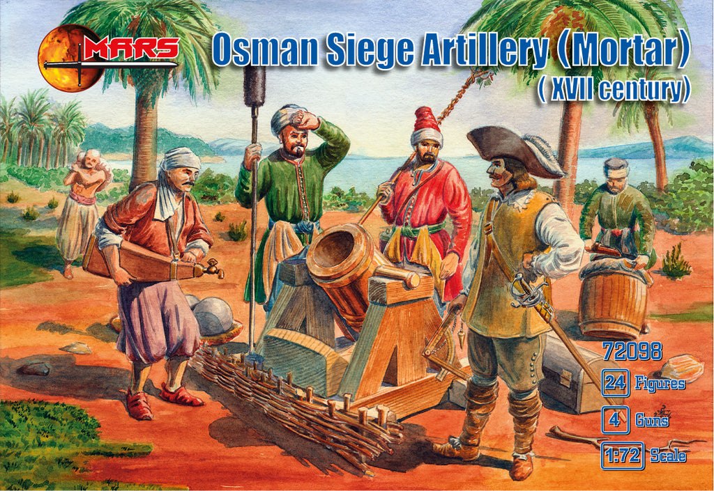 Osman Siege Artillery Mortar (XVII century) - 1:72 - Mars - 72098
