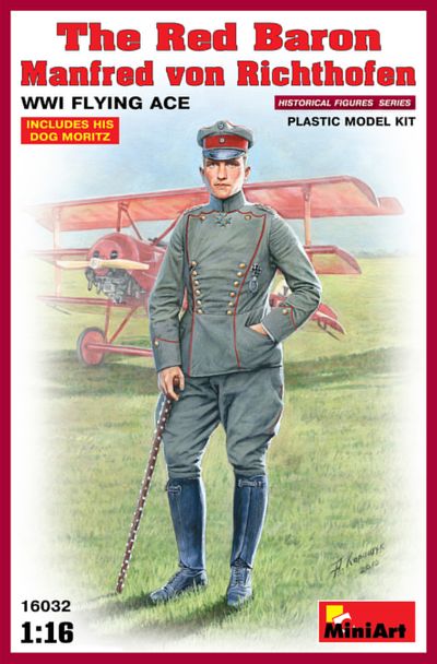 Mini Art - 16032 - The Red Baron - Manfred von Richthofen, WWI Flying Ace - 1:16