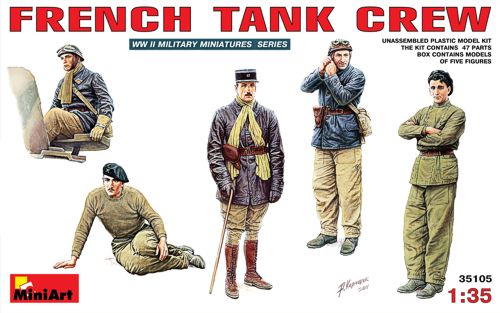 Mini Art - 35105 - French Tank Crew - 1:35