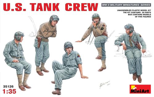 U.S. Tank Crew WWII - 1:35 - Mini Art - 35126