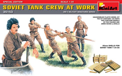 Mini Art - 35153 - Soviet Tank Crew (WWII) at Work - 1:35