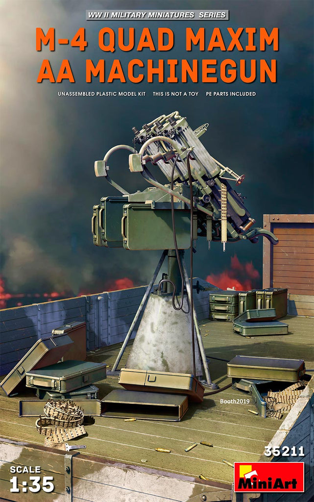 Mini Art - 35211- M-4 QUAD MAXIM AA MACHINE GUN - 1:35