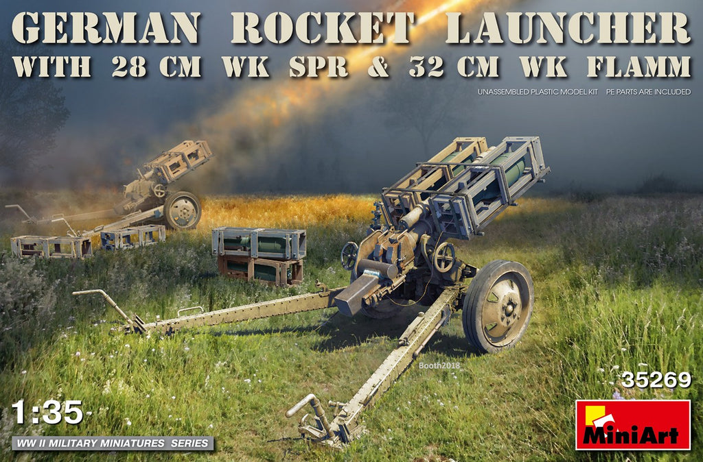 Mini Art - 35269 - GERMAN ROCKET LAUNCHER with 28cm WK Spr & 32cm WK Flamm - 1:35