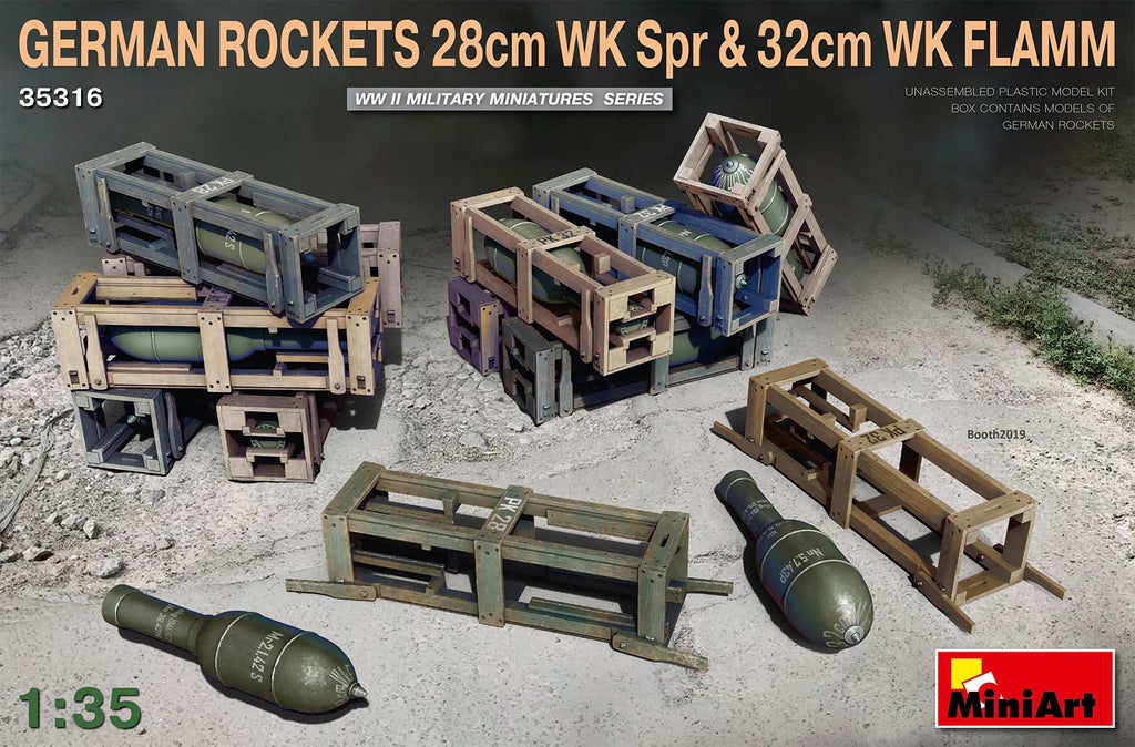 Mini Art - 35316 - GERMAN ROCKETS 28cm WK Spr & 32cm WK FLAMM - 1:35