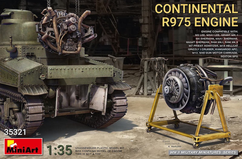 CONTINENTAL R975 ENGINE - 1:35 - Mini Art - 35321