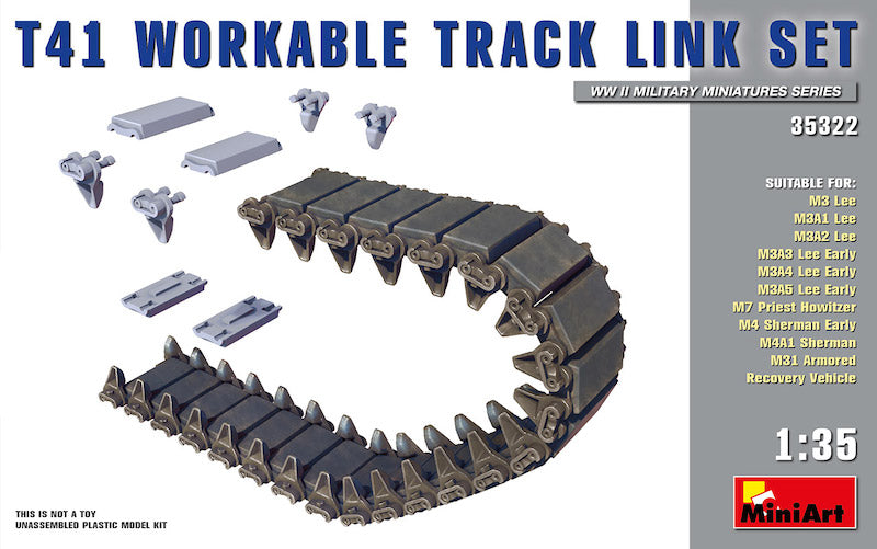 Mini Art - 35322 - T41 workable tank tracks - 1:35