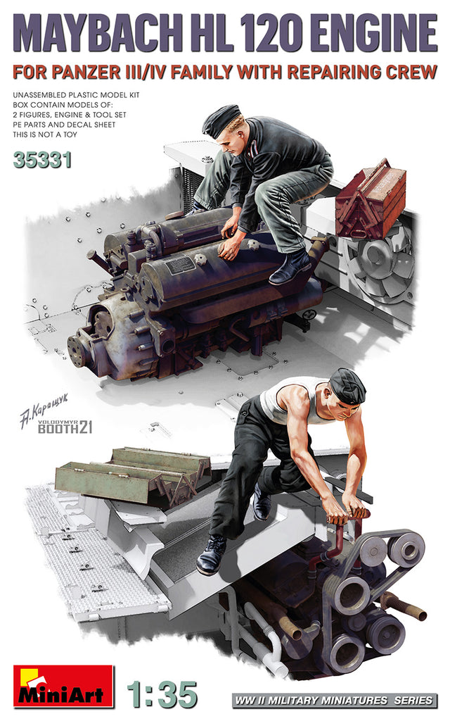 Mini Art - 35331 - MAYBACH HL 120 ENGINE FOR Pz.Kpfw.III/Pz.Kpfw.IV - 1:35