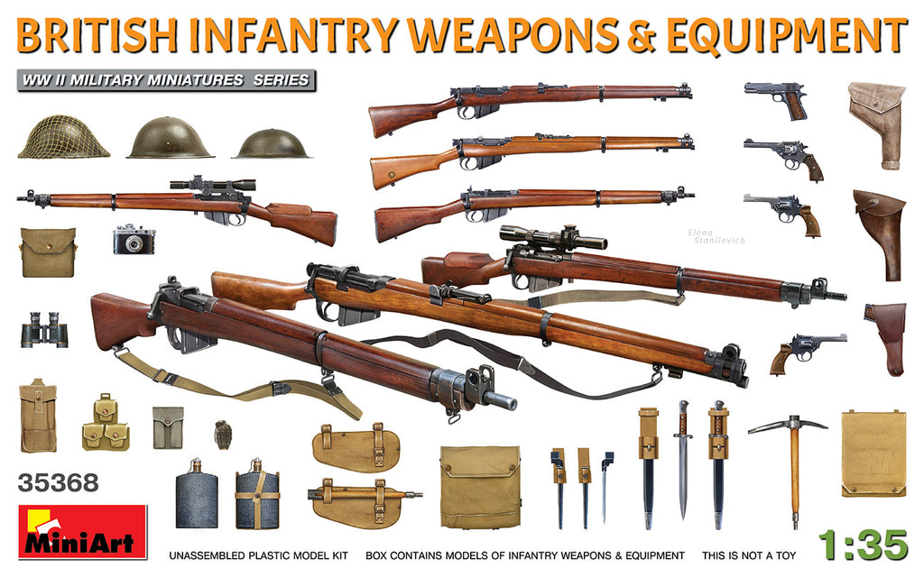 Mini Art - 35368 - BRITISH INFANTRY WEAPONS & EQUIPMENT WWII - 1:35
