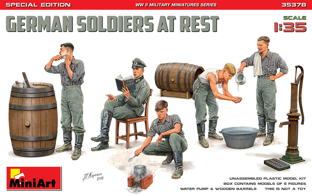Mini Art - 35378 - GERMAN SOLDIERS AT REST - 1:35