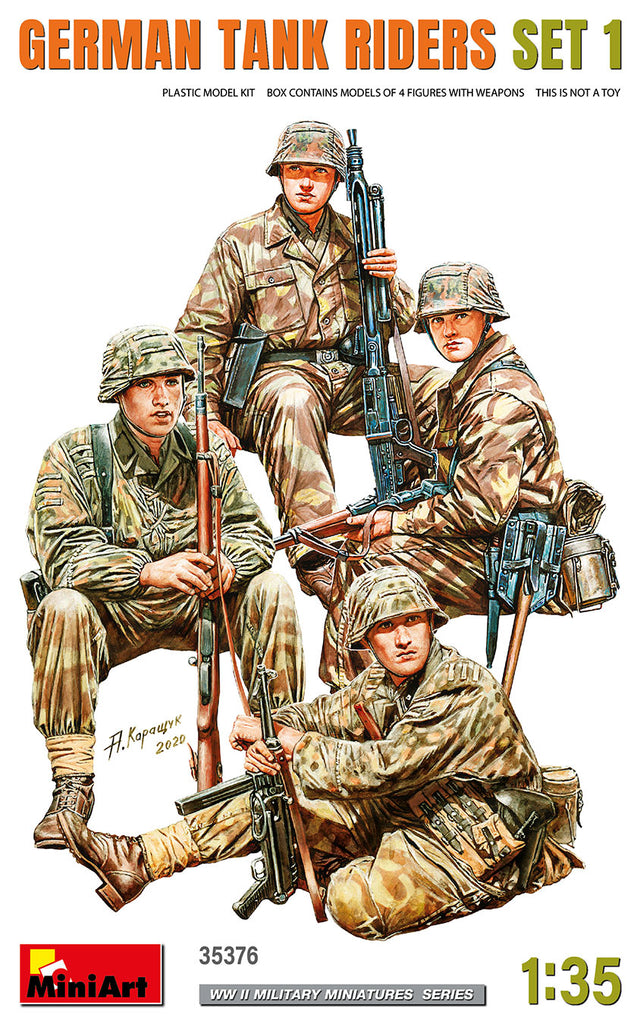 Mini Art - MT35376 - GERMAN TANK RIDERS SET (WWII) - 1:35
