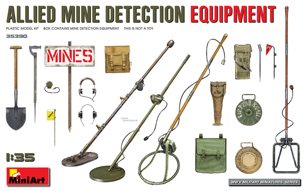 Mini Art - 35390 - ALLIED MINE DETECTION EQUIPMENT - 1:35