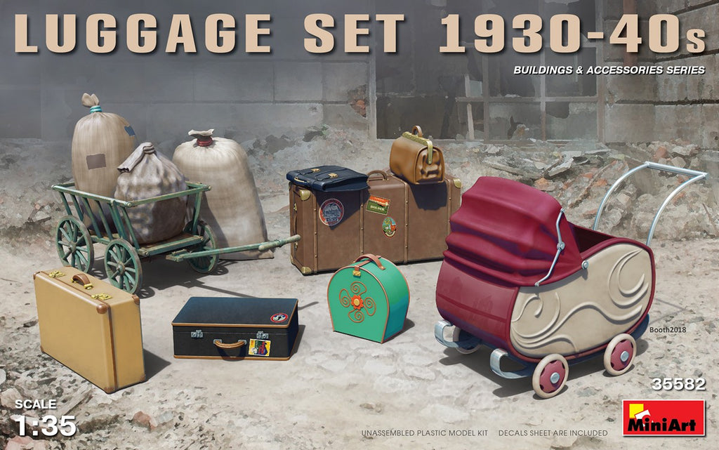 Mini Art - 35582 - Luggage set 1930-40s - 1:35