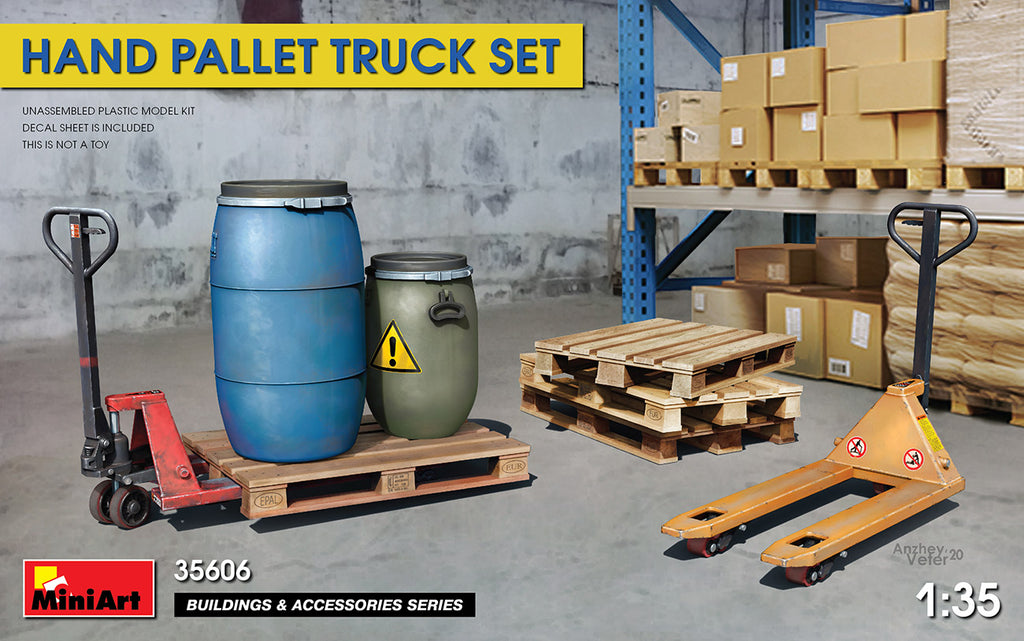 Mini Art - 35606 - HAND PALLET TRUCK SET - 1:35