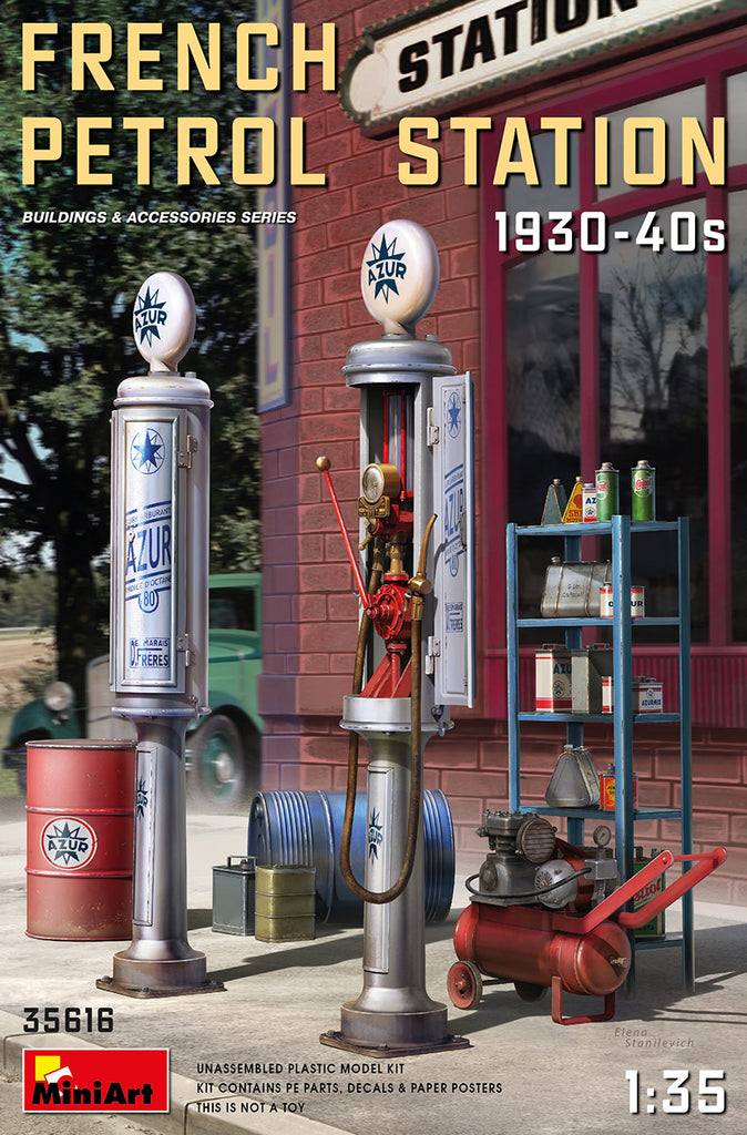 Mini Art - 35616 - FRENCH PETROL STATION 1930-40S - 1:35