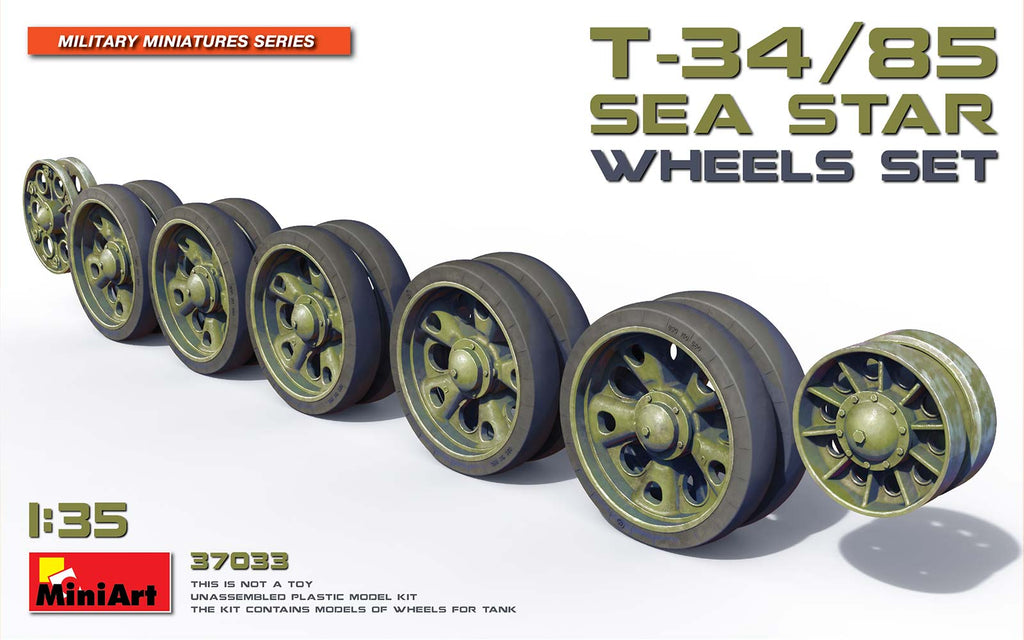 Mini Art - 37033 - Soviet T-34/85 SEA STAR WHEELS SET - 1:35