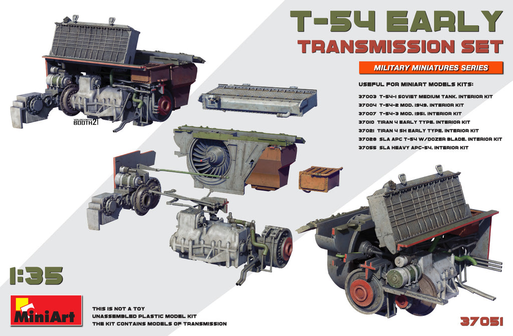 Mini Art - 37051 - KIT CONTAINS MODEL OF TRANSMISSION SET FOR T-54 EARLY - 1:35