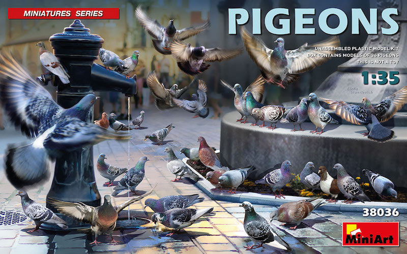 Mini Art - 38036 - Pigeons x 36 - 1:35