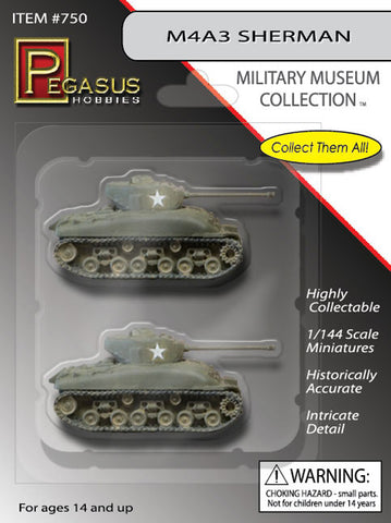 Pegasus - 0750 - M4A3 Sherman (qty 2) - 1:144