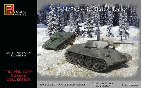 Soviet T-34/76 (2 per box) - 1:72 - Pegasus - 7661 - @