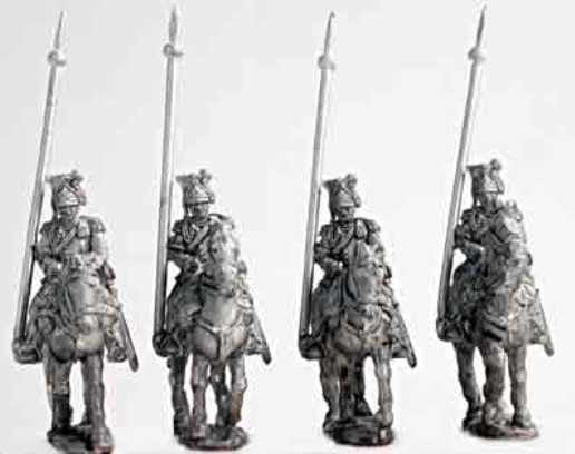 Mirliton - Austrian Ulans, dress uniform, walking (italian war of independence) - 15mm