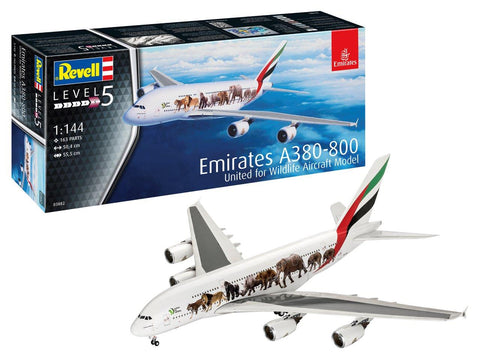 Airbius A380-800 Emirates 'Wild Life' - 1:144 - Revell - 3882