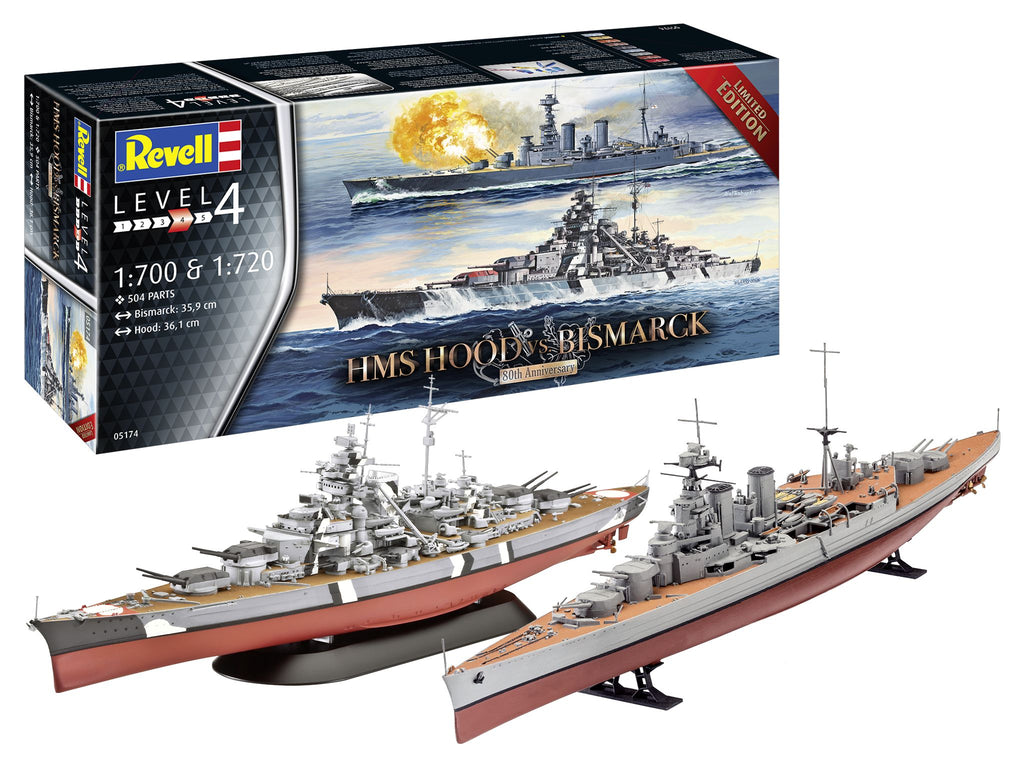 Revell - 5174 - HMS HOOD vs. BISMARCK 80th Anniversary - 1:700