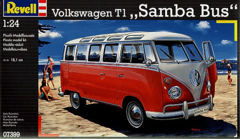 VW/Volkswagen T1 Samba Bus - 1:24 - Revell - 7399