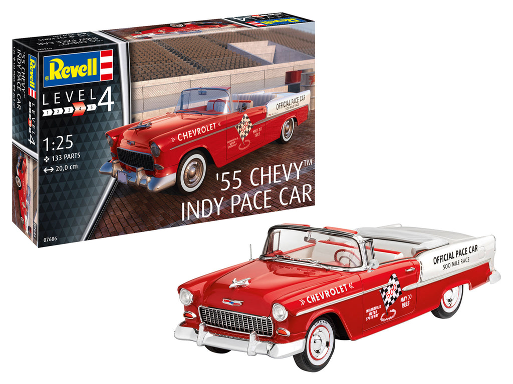 Revell 7686 - '55 Chevrolet Indy Pace Car convertible - 1:25