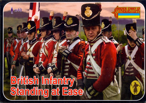 British infantry standing at Ease - Strelets - 162 - 1:72