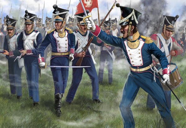 Polish troops in attack - 1:72 - Strelets - 144