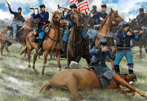 US cavalry skrimishings - 1:72 - Strelets - 151