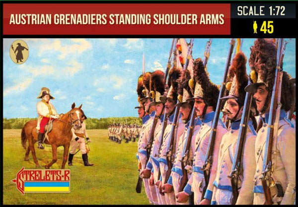 Austrian Grenadiers Standing Shoulder Arms Napoleonic - 1:72 - Strelets - 204 @