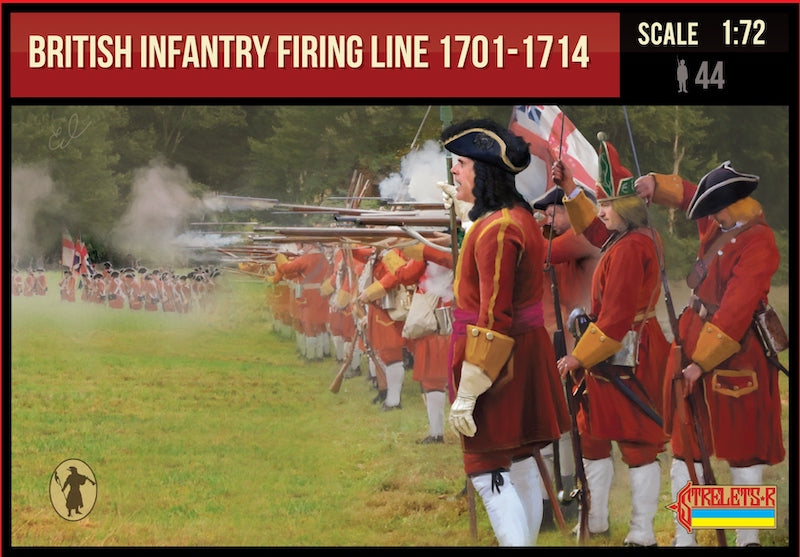 British Infantry Firing Line 1701-1714 - 1:72 - Strelets - 232