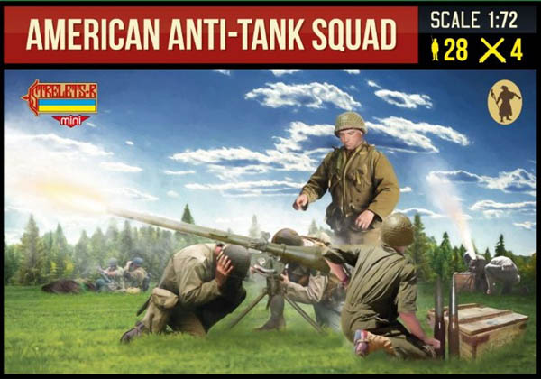 STRELETS 247 AMERICAN ANTI-TANK SQUAD WWII 1/72