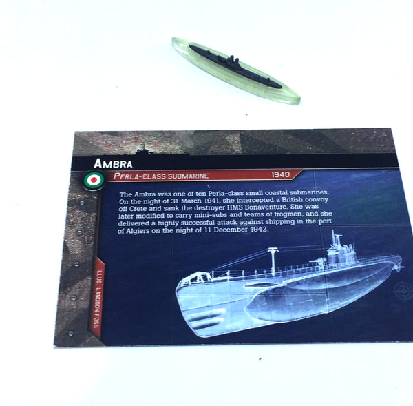 Axis & Allies Submarine Ambra 43/64 Aster Wargame