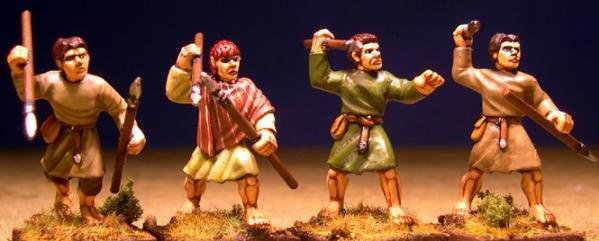 Welsh Bonnedig Javelinmen (levy) - 28mm - Gripping Beast - SAGA - @