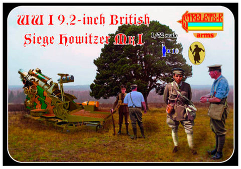 WWI 9,2-inch British siege Howitzer - 1:72 - Strelets - A012