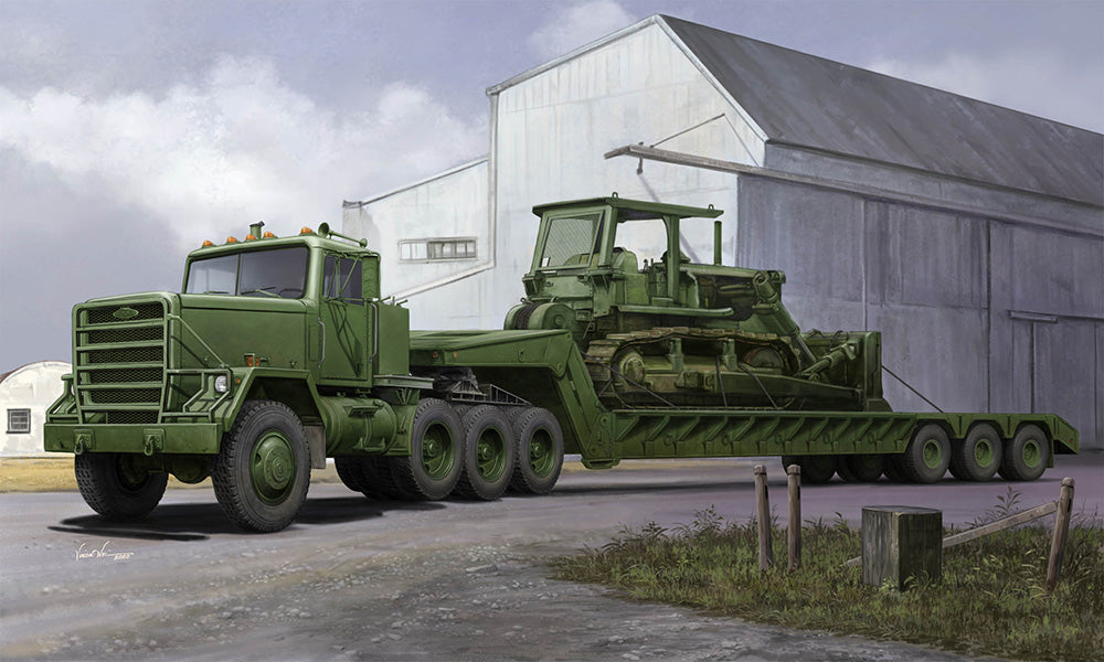Trumpeter - 01078 - M920 Tractor towing M870A1 Semi-trailer - 1:35