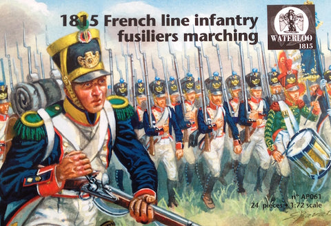 French line infantry fusiliers marching 1815 - 1:72 - Waterloo 1815 - AP061