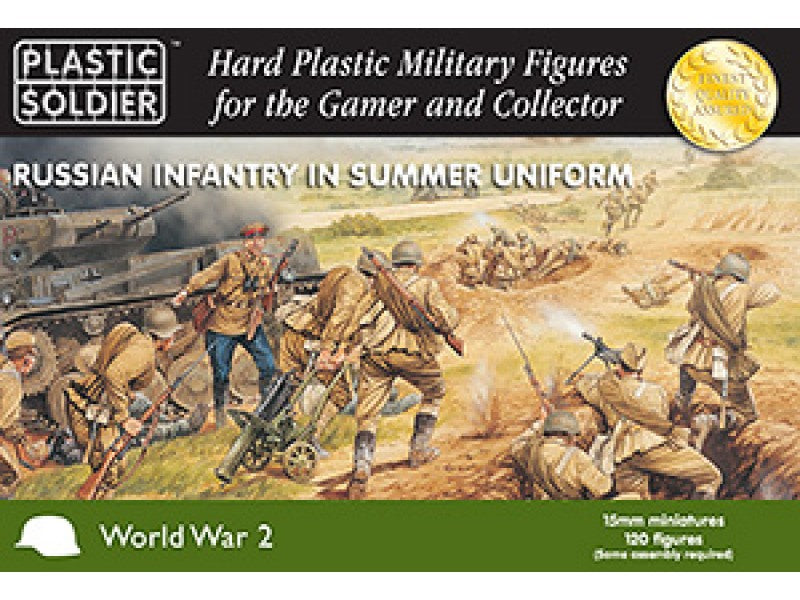 Russian infantry in summer uniform - 15mm - Plastic Soldier - WW2015001