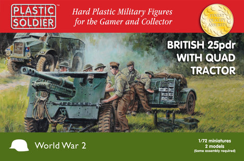 BRITISH 25 PDR & MORRIS QUAD - Plastic Soldier - WW2G20006 -  1:72