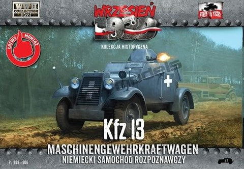 First to Fight - 006 - Kfz.13 Maschinengewehrkraftwagen (simplified kit) - 1:72