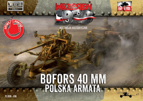 First to Fight - 036 - Polish Bofors 40mm Anti-Aircraft Gun - 1:72