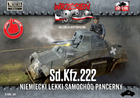 First to Fight - 047 - German Sd.Kfz.222 - German Light Armored Car - 1:72
