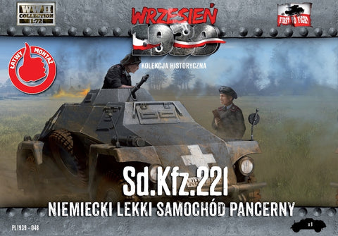 First to Fight - 048 - German Sd.Kfz.221 - German Light Armored Car - 1:72